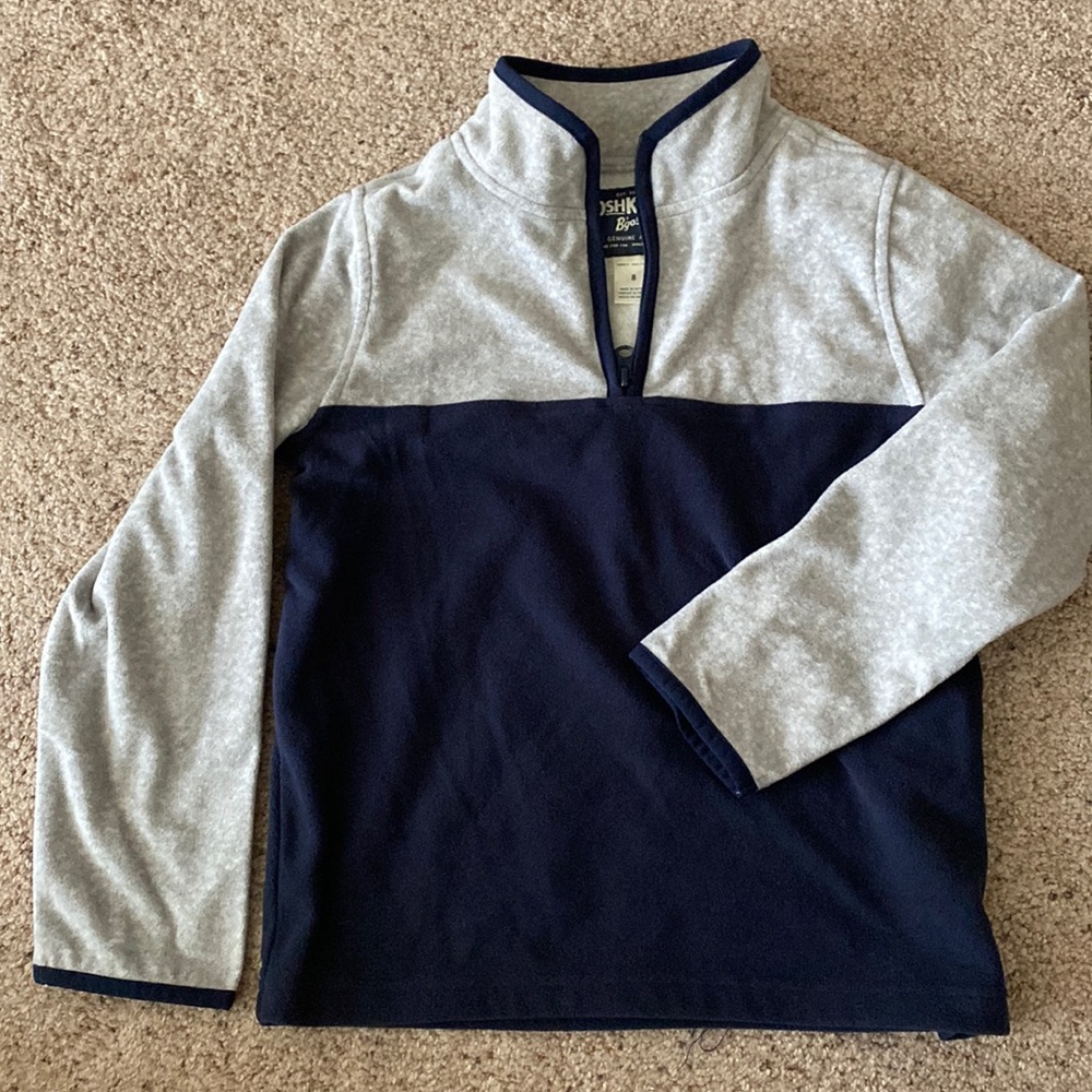 Boys zip up sweater